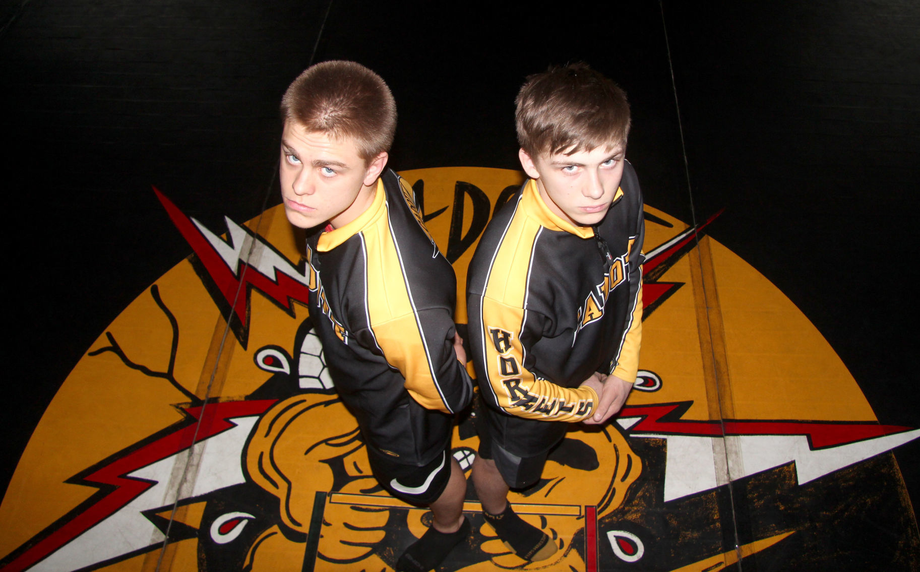 Cadott's James Pfeiffer and Brady Spaeth